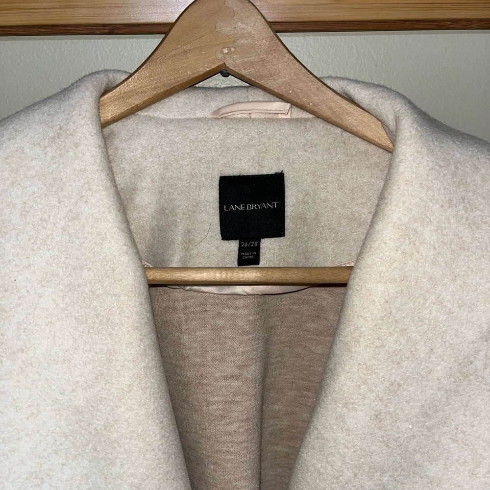 Lane Bryant 26-28 Women's Ivory Pea Coat